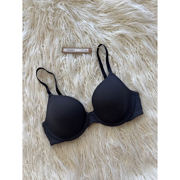 Skims Fits Everybody T-shirt Bra Onyx Size 32C - Picture 3 of 7